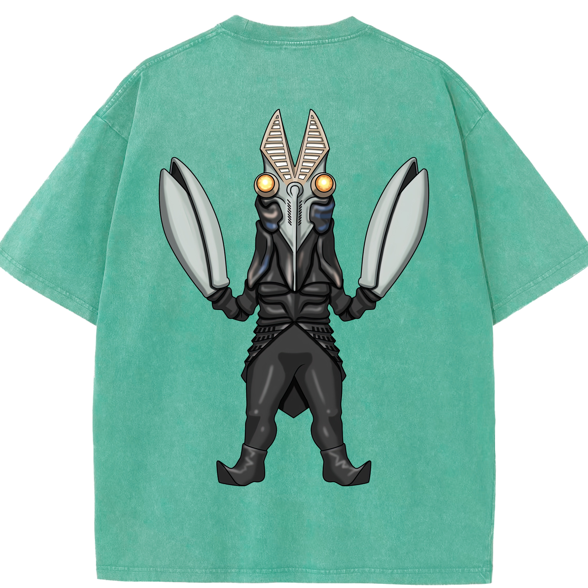 （画像用） ウルトラマン Ultraman 綿100% ヴィンテージ風 半袖Tシャツ（背面プリント）